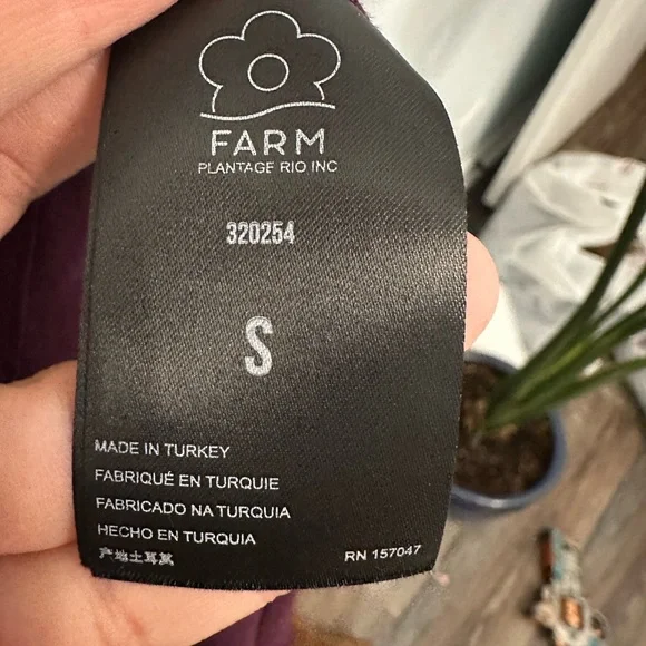 FARM Rio Purple Long Sleeve Dress - Picture 8 of 9